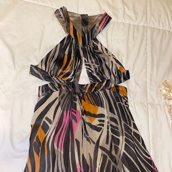Ali Ro dress women’s 2 black gray pink orange​ - Picture 7 of 14